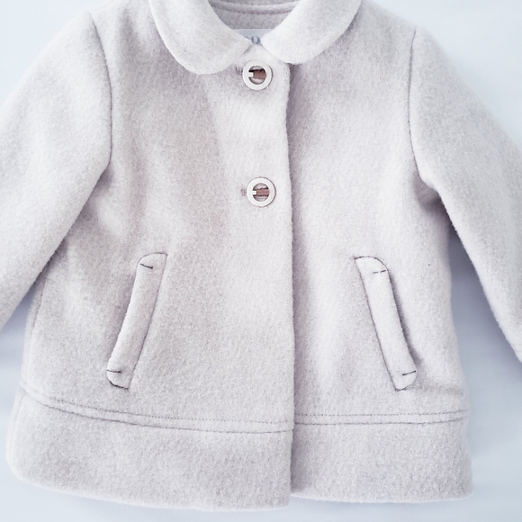 zara baby collar wool coat - Picture 3 of 4